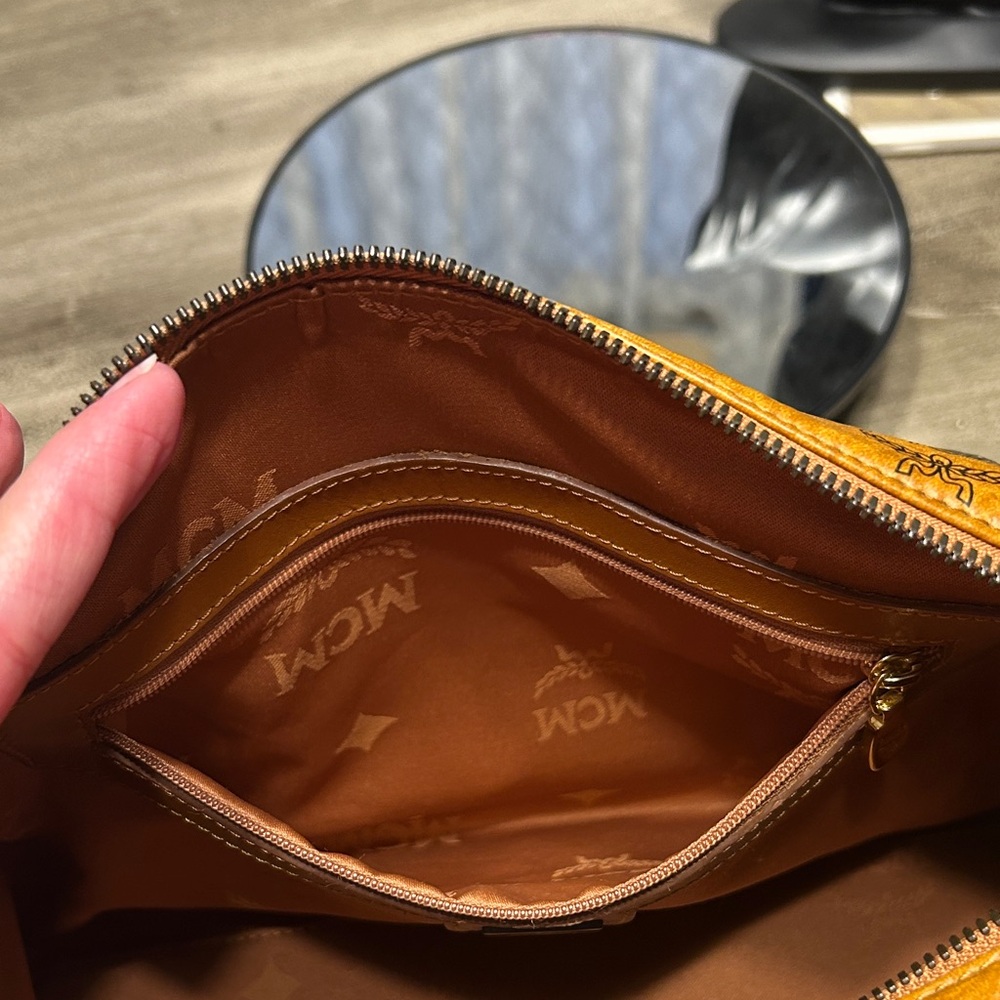 175. MCM Cognac Boston  Bag - Picture 10 of 16